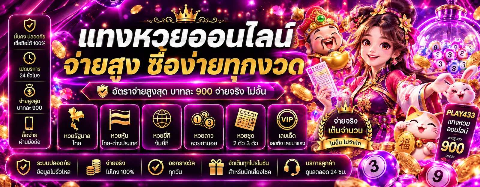 ภาพประกอบ PLAY433 หวยออนไลน์ วิธีตรวจผลและอ่านกติกา